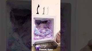 Purple Freezer frost ice eating asmr 💜