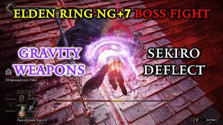 Elden Ring NG+7 Boss Fight 04 - Mohg, Malenia, Fire Giant ( used Sekiro Deflect System )