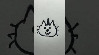 How to draw a cat with a unicorn horn