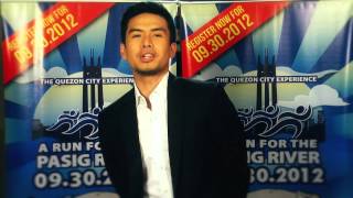 Christian Bautista Supports 09.30.2012 Run, Ride & Roll for the Pasig River