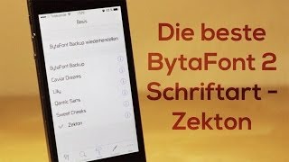 Die beste BytaFont 2 Schriftart - Zekton