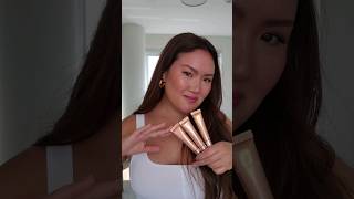 laura mercier roseglow liquid highlighter try-on | #lauramercier #newmakeup #glowymakeup