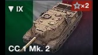 Como jogar de CC1 Mk 2 - Caça tanque Tier 9 - World of tanks blitz