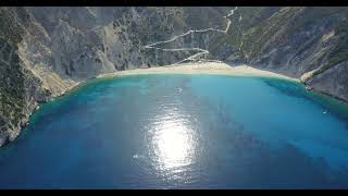 Kefalonia Assos Myrthos Fteri beach Grécia drone 2022