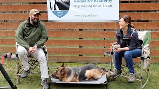 Q and A Live stream with Kim and Jason Brown of Audax K9