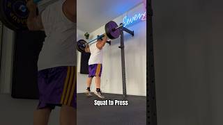 Squat to Press Exercise