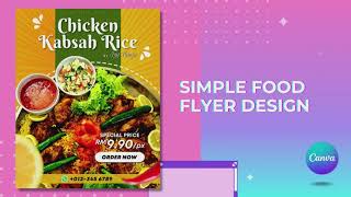 Simple Food Product Flyer Made in Canva