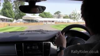 Porsche panamera hybrid hard acceleration Goodwood hill climb