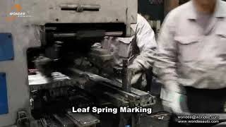 How to manufacture leaf spring- Leaf spring Marking