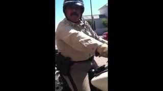 Motorcycle Cop Breaking The Law  Video (ORIGINAL)