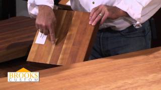 Edge Grain Wood Countertops and Butcher Blocks - Brooks Custom