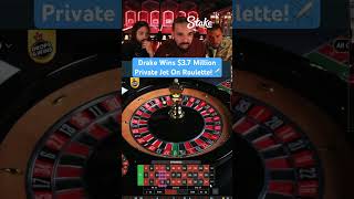 Drake Wins $3.7 Million Private Jet On Roulette! #drake #roulette #casino #maxwin #privatejet