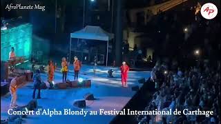 Performance d'Alpha Blondy au Festival International de Carthage