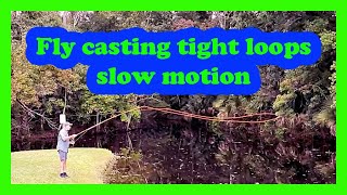 Slow Motion Fly Casting with Tight Loops