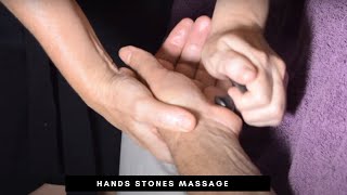 Hands Massage using Hot Massage Stones | Hot Massage Stones