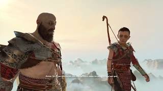 The last cut scene in God Of War 4