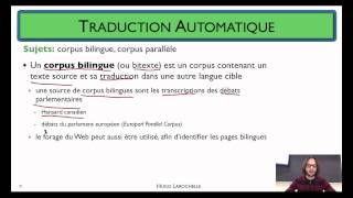 Traitement automatique des langues [7.10] Traduction automatique - apprentissage