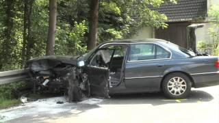 Frontal Crash auf der Volmestraße