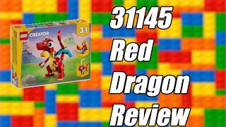 Unleashing Fire and Fury: LEGO Set 31145 Red Dragon Review! 🐉🔥