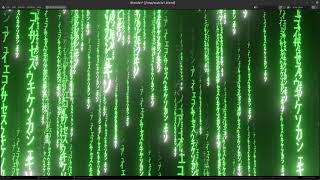 Blender 3.2⍺: Matrix effect