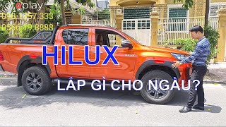 Phụ kiện Hilux 2021: Cua lốp Thái Lan, Bọc ghế da Singapor tuyệt đẹp