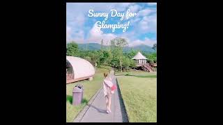 Glamping staying at luxury hotel tent. #resort #travel