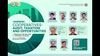 #LiveNow Speaking at ICAI's "Cooperatives- Audit, Taxation and Opportunities"