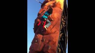 Julia and Climbing wall