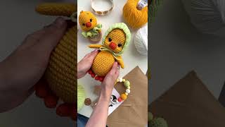 Цыпленок крючком 🐥 #вязаныеигрушки #amigurumi