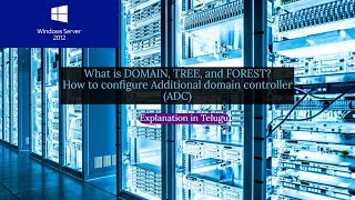 What is a Domain,Trees,Forest explanation in telugu and practical how to configure ADC