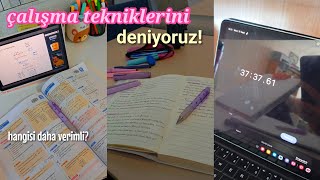 çalışma tekniklerini deniyoruzz! | Nisaa