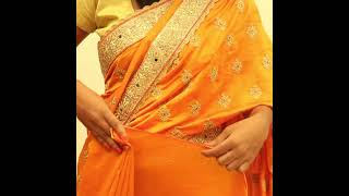 Infinity Drape  How to wear Saree for Beginners  Easy Saree Draping Tutorial #NewLook #Shorts