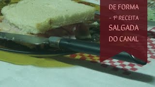 Pizza de pão de forma - a menina borboleta