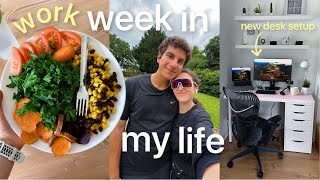 Transforming my desk set-up | Productive work week in my life