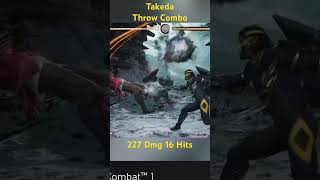 Best Takeda Combos Scorpion Assist Takeda Throw Combo #mortalkombat #shorts #short 16 hits