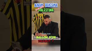 Karim Benzema tegaskan dukungan bagi Palestina, pejabat Prancis minta Ballon d'Or miliknya dicabut.