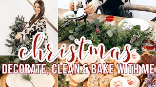 CHRISTMAS CLEAN AND DECORATE WITH ME | CHRISTMAS TABLESCAPE | CHRISTMAS PREP WITH ME