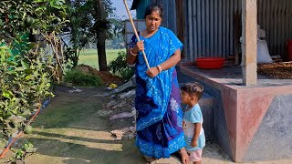 নতুন রান্না ঘড়ে মাটি পালানো শুরু করলাম | Our Simple Village Life | Our village life