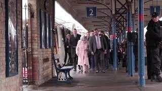 Queen Elizabeth II Arrives Kings Lynn Station