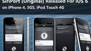 INSTALL FULLY WORKING iOS 6 SIRI ON iPHONE 4 AND iPOD TOUCH 4G