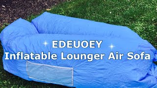 How to Inflate Portable Inflatable Air Lounger using a fan.