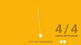 30 BPM Simple Metronome for 60 Minutes