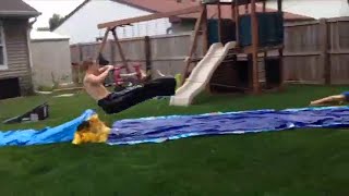 SLIP 'N SLIDE WITH A RAMP!! - DAY 44