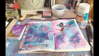 Art Journal Process using Daniel Smith Watercolours