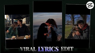 Instagram Trending Aesthetic Lyrics Video Editing | Aesthetic Lyrics reels Edit in Capcut