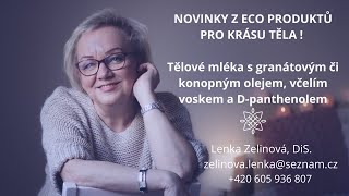 NOVINKY - ECODEVIVA - TĚLOVÁ MLÉKA S GRANÁTOVÝM A KONOPNÝM OLEJEM -  SKVĚLÝ TIP DO VÁNOČNÍCH BALÍČKŮ