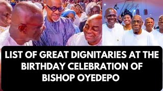 GREAT DIGNITARIES AT BISHOP OYEDEPO'S 70TH BIRTHDAY CELEBRATION. #god #bishopdavidoyedepo #birthday