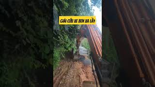 #excavator #doosan #máyxúc  giải cứu xe ben xa lầy