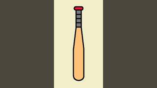 Baseball Bat | How to Draw Baseball Bat | Baseball Bat Drawing | Draw and Color Ice Baseball Bat