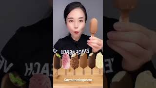 Devouring Ice Creams in One Bite | #shorts#asmr#quickeating